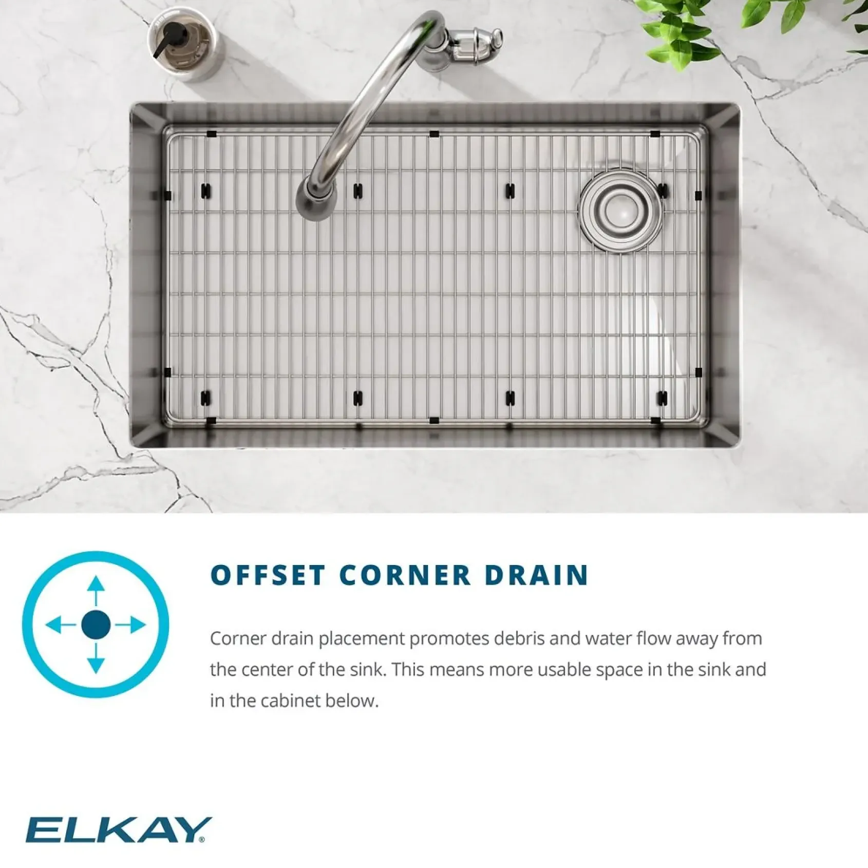 Elkay Crosstown 32" Stainless Steel Kitchen Sink, Single Bowl, 18 Gauge, Polished Satin, ECTRU30179RT