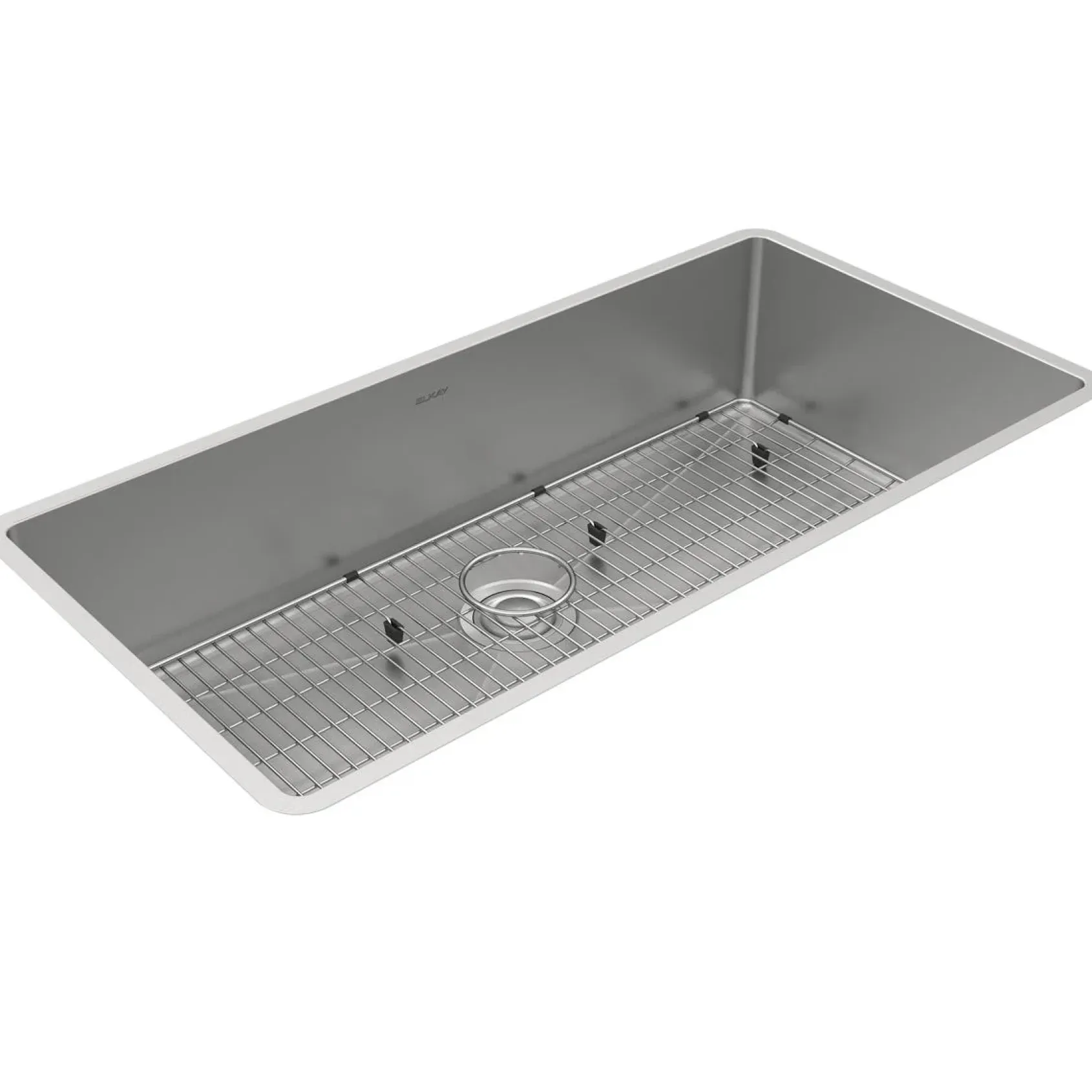 Elkay Crosstown 37" Stainless Steel Kitchen Sink, 18 Gauge, Polished Satin, ECTRU35179TC