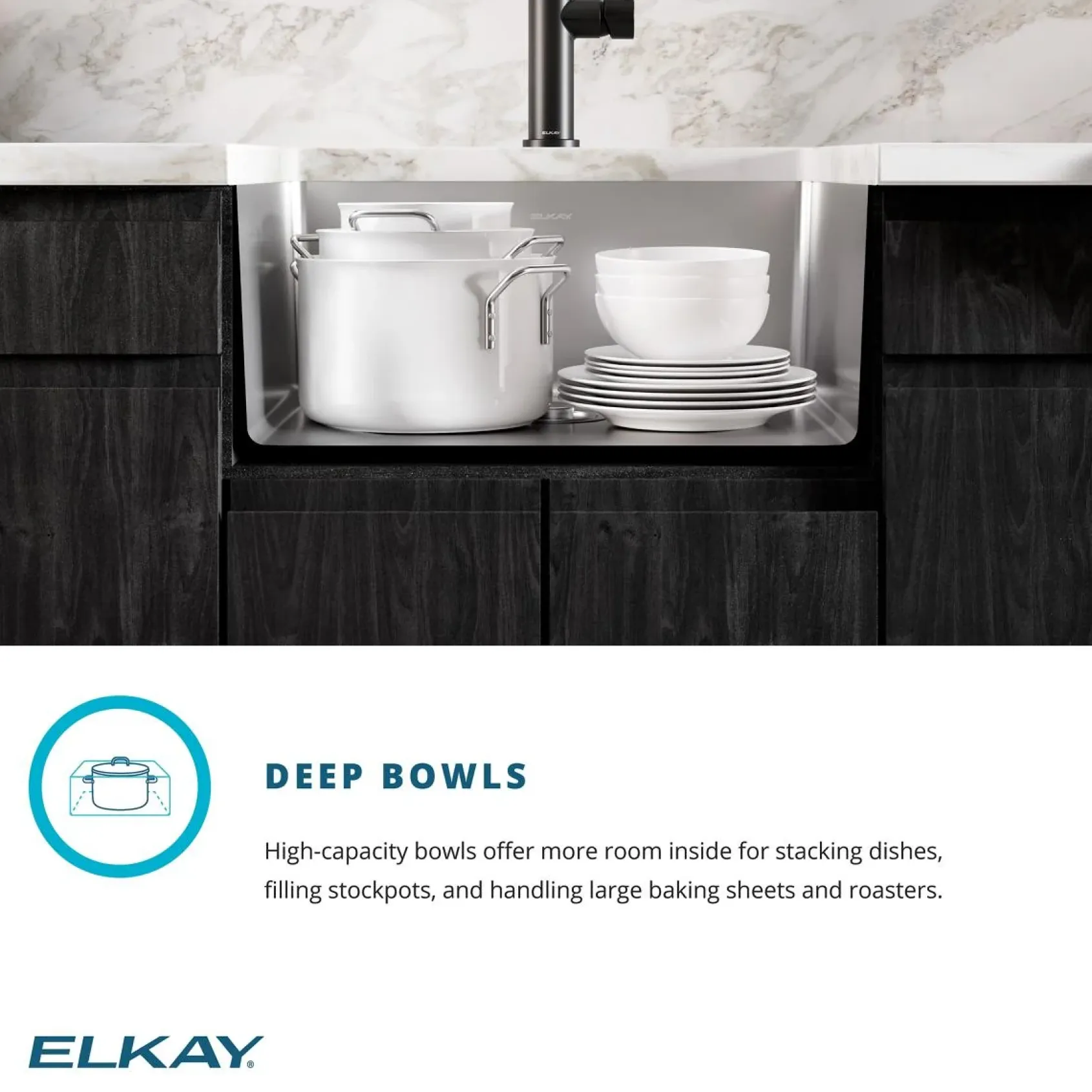 Elkay Crosstown 23" Stainless Steel Kitchen Sink, 18 Gauge, Polished Satin, ECTRU21179T