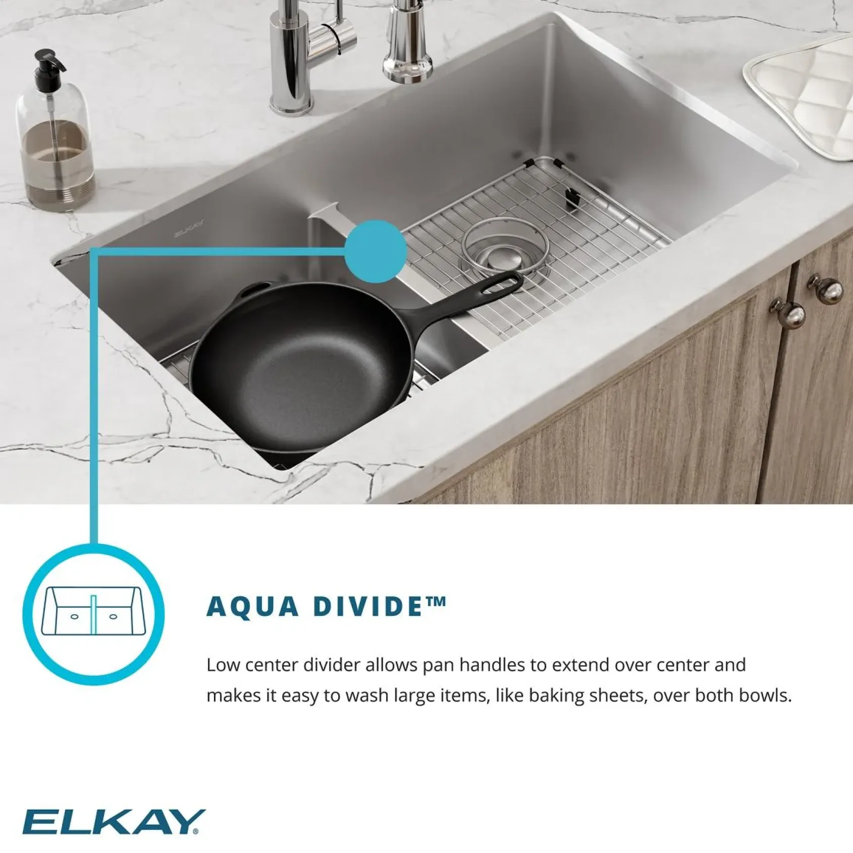 Elkay Crosstown 36" Stainless Steel Farmhouse Kitchen Sink, 50/50 Double Bowl, 18 Gauge, Polished Satin, ECTRUFA32179