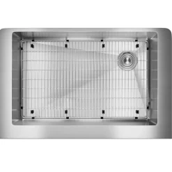 Elkay Crosstown 36" Stainless Steel Farmhouse Kitchen Sink, 18 Gauge, Polished Satin, ECTRUF30179RC