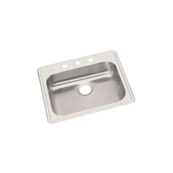 Elkay Dayton 25" Stainless Steel Kitchen Sink, Satin, 1 Faucet Hole, GE125221