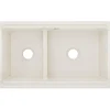 Elkay 33" Fireclay Farmhouse Kitchen Sink, 40/60 Double Bowl, Biscuit, SWUF3320BI
