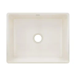 Elkay 24" Fireclay Farmhouse Kitchen Sink, Biscuit, SWUF2520BI