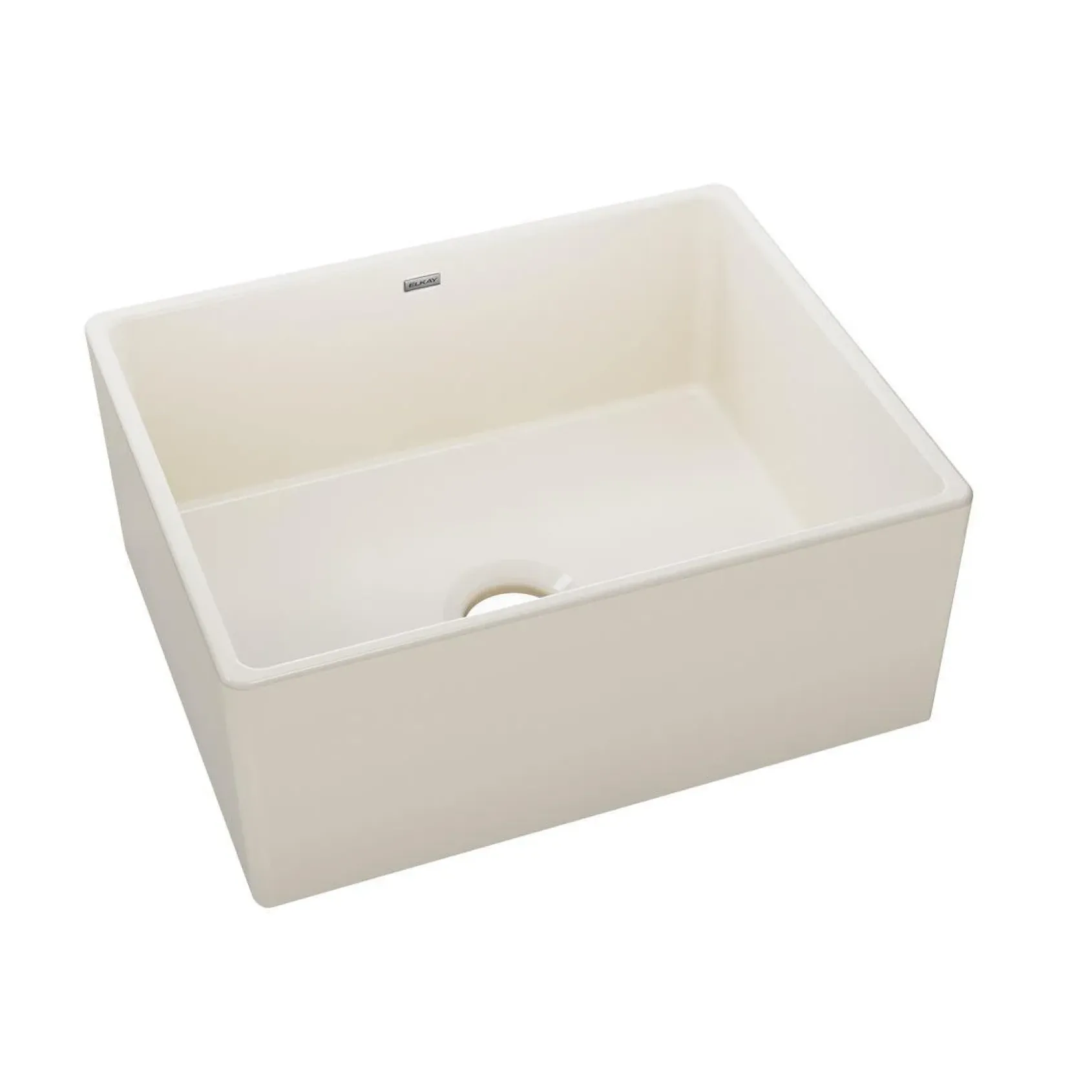 Elkay 24" Fireclay Farmhouse Kitchen Sink, Biscuit, SWUF2520BI