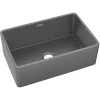 Elkay 30" Fireclay Farmhouse Sink, Matte Gray, SWUF28179MG