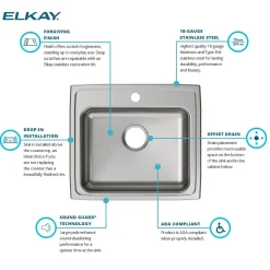 Elkay Lustertone Classic 22