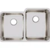 Elkay Lustertone Classic 31" Stainless Steel Kitchen Sink, 50/50 Double Bowl, 18 Gauge, Lustrous Satin, ELUH3120L