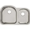 Elkay Lustertone Classic 31" Stainless Steel Kitchen Sink, 60/40 Double Bowl, 18 Gauge, Lustrous Satin, ELUH311910R