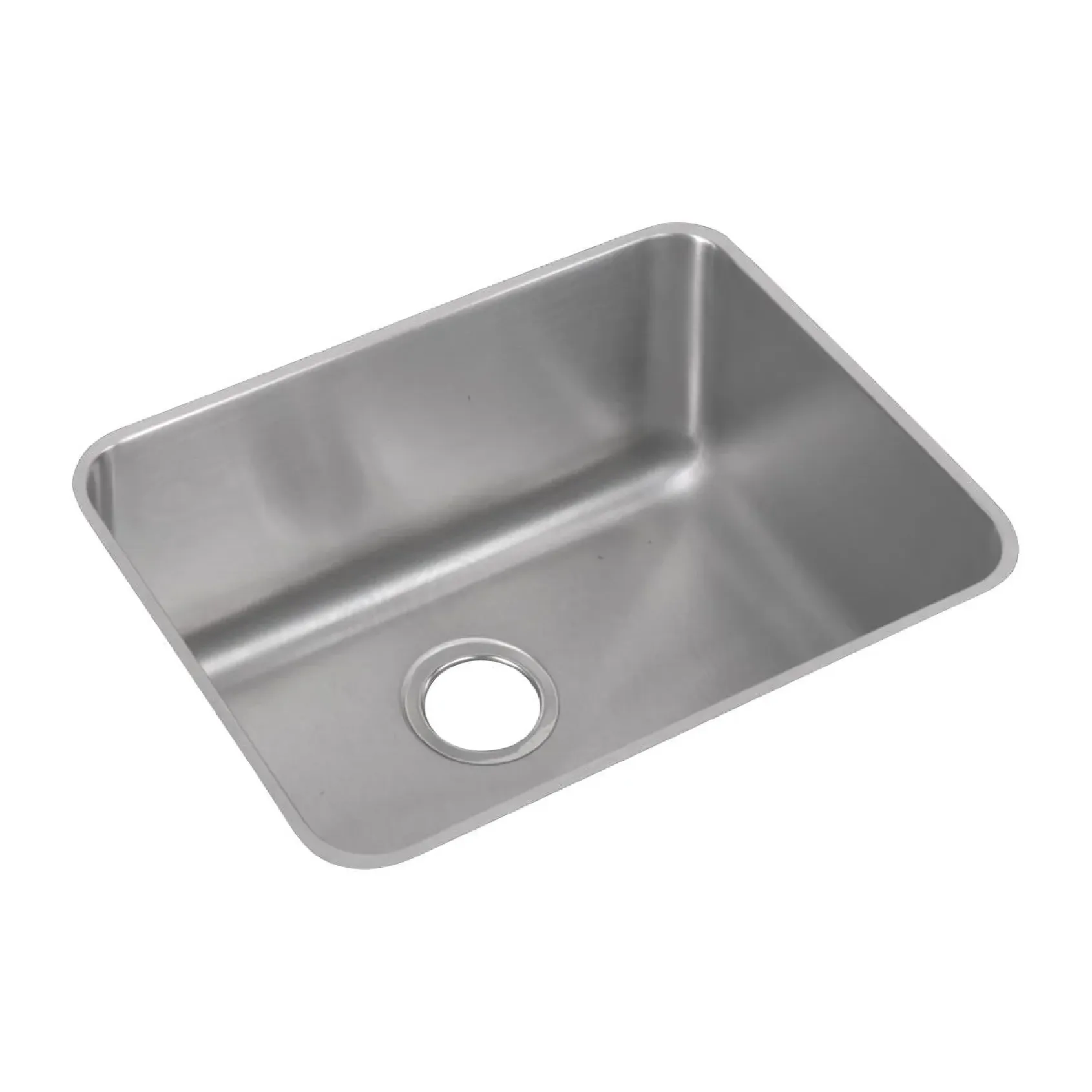 Elkay Lustertone Classic 24" Stainless Steel Kitchen Sink, 18 Gauge, Lustrous Satin, ELUH211512