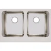 Elkay Lustertone Classic 33" Stainless Steel Farmhouse Kitchen Sink, 50/50 Double Bowl, 18 Gauge, Lustrous Satin, ELUHF3320