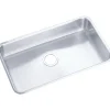 Elkay Lustertone Classic 31" Undermount Stainless Steel ADA Kitchen Sink, Lustrous Satin, 18 Gauge, ELUHAD281650