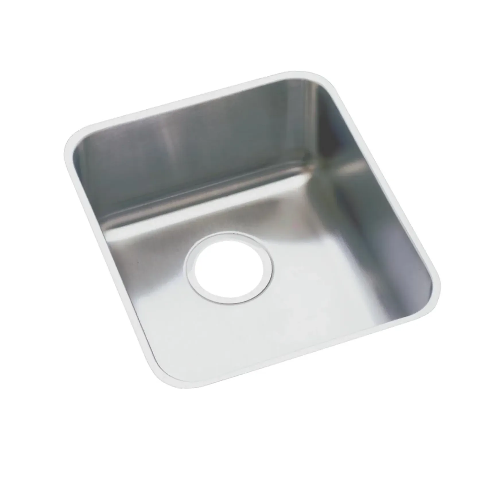 Elkay Lustertone Classic 19" Undermount Stainless Steel Kitchen Sink Kit, Lustrous Satin, 18 Gauge, ELUH1616DBG