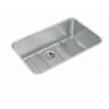 Elkay Lustertone Classic 31" Undermount Stainless Steel Kitchen Sink Kit, Lustrous Satin, 18 Gauge, ELUH281612DBG