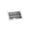 Elkay Lustertone 25" Stainless Steel Kitchen Sink, 18 Gauge, Lustrous Satin, 3 Faucet Hole, DLR2521103