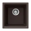 Houzer 16" Composite Granite Dual Mount Bar/Prep Sink, Brown, E-100 MOCHA