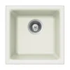 Houzer 16" Composite Granite Dual Mount Bar/Prep Sink, White, E-100 CLOUD