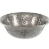 Houzer 16" Copper Bathroom Vessel Sink, Pewter, HW-TEL2V
