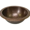 Houzer 15" Copper Flat Lip Bathroom Sink, HW-CLA1RF