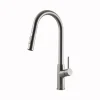 Houzer 1.75 GPM Kevali Series Brushed Nickel Fingerprint-Free Finish Single Handle Pull-Down Kitchen Faucet - Brass, KEV-151-BF