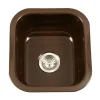 Houzer 16" Porcelain Enamel Steel Undermount Bar/Prep Sink, Brown, PCB-1750 ES