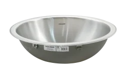 Houzer 17" Stainless Steel Undermount Bathroom Sink, Round, CR-1620-1
