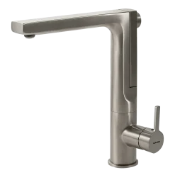 Houzer Ascend Integrated Pull Up Kitchen Faucet Brushed Nickel, ASCPU-460-BN