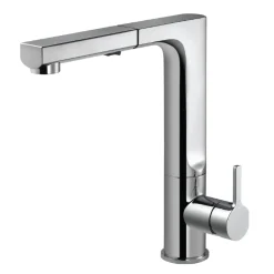 Houzer Ascend Pull Out Kitchen Faucet with CeraDox Technology Polished Chrome, ASCPO-460-PC