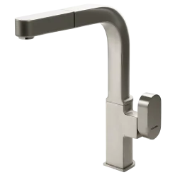 Houzer Azura Pull Out Kitchen Faucet Brushed Nickel, AZUPO-965-BN