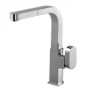 Houzer Azura Pull Out Kitchen Faucet with CeraDox Technology Polished Chrome, AZUPO-965-PC