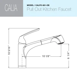 Houzer Calia Pull Out Kitchen Faucet Oil Rubbed Bronze, CALPO-561-OB