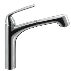 Houzer Calia Pull Out Kitchen Faucet with CeraDox Technology Polished Chrome, CALPO-561-PC