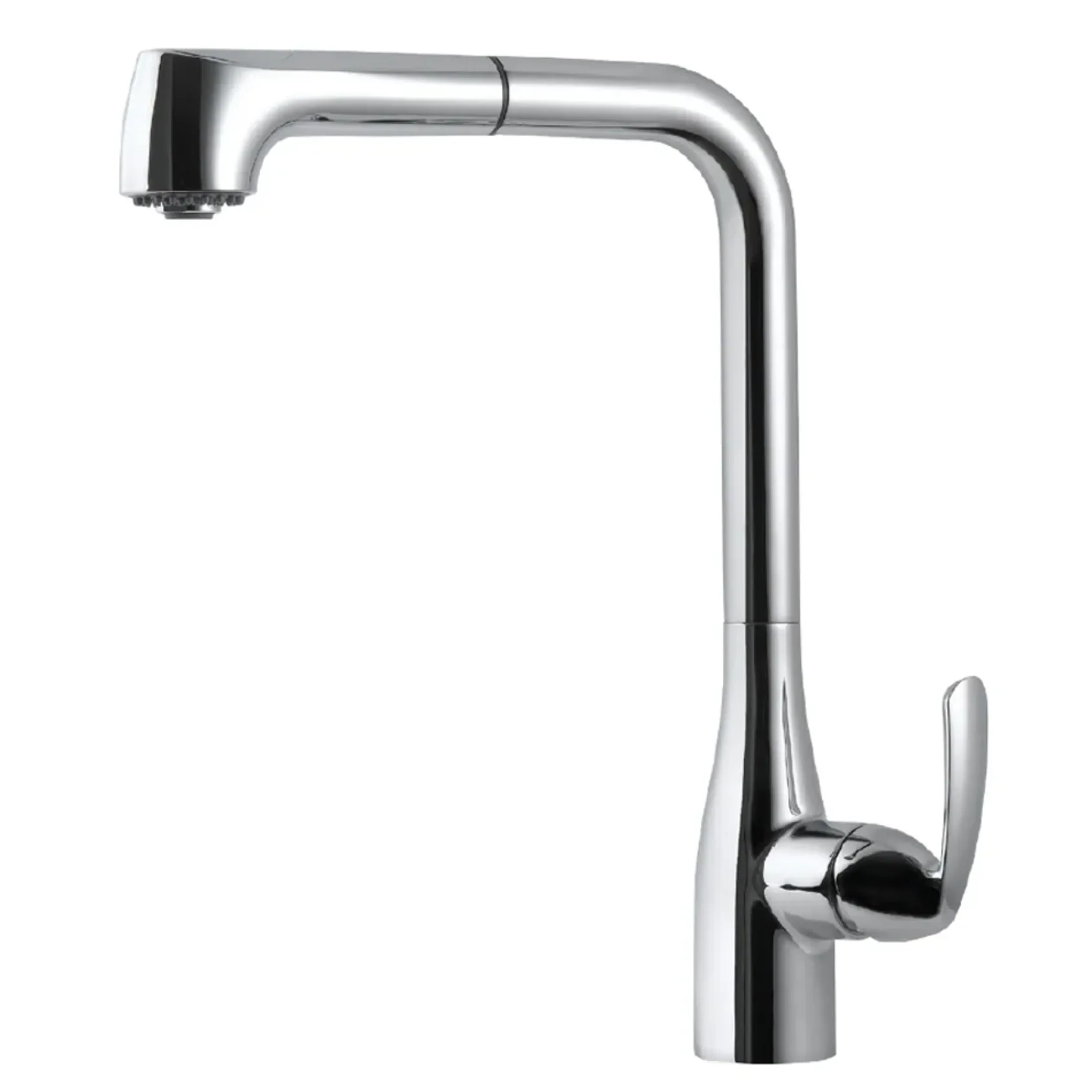 Houzer Cora Pull Out Kitchen Faucet with CeraDox Technology Polished Chrome, CORPO-554-PC
