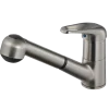 Houzer Gaia Pull Out Kitchen Faucet Brushed Nickel, GAIPO-361-BN