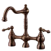 Houzer Lexington Bridge Kitchen Faucet with Sidespray Antique Copper, LEXBS-956-AC