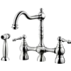 Houzer Lexington Bridge Kitchen Faucet with Sidespray Polished Chrome, LEXBS-956-PC
