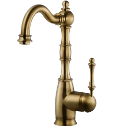 Houzer Regal Solid Brass Bar Faucet Antique Brass, REGBA-160-AB