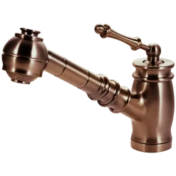 Houzer Scepter Pull Out Solid Brass Kitchen Faucet Antique Copper, SCEPO-263-AC