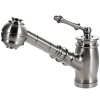 Houzer Scepter Pull Out Solid Brass Kitchen Faucet Brushed Nickel, SCEPO-263-BN
