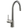 Houzer Sentinel Pull Down Kitchen Faucet Hot Water Safety Brushed Nickel, SENPD-466-BN
