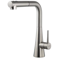 Houzer Soma Pull Out Kitchen Faucet Brushed Nickel, SOMPO-665-BN
