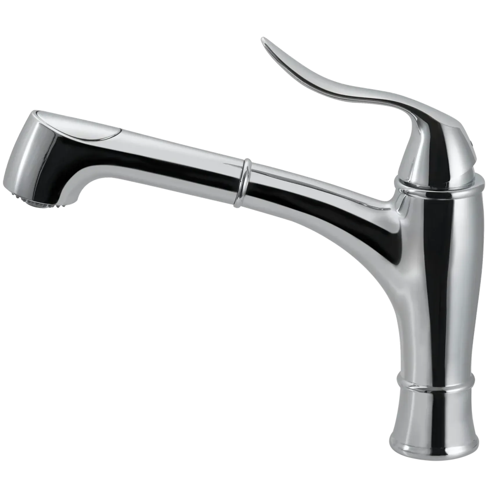 Houzer Surge Pull Out Kitchen Faucet with CeraDox Technology Polished Chrome, SURPO-571-PC