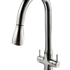 Houzer Trinity 1.75 GPM Dual Handle pull Down Kitchen Faucet - Brass, Polished Chrome, TRNPD-3000-PC