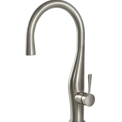Houzer Vision Hidden Pull Down Kitchen Faucet Brushed Nickel, VISPD-869-BN