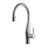 Houzer Vision Hidden Pull Down Kitchen Faucet with CeraDox Technology Polished Chrome, VISPD-869-PC