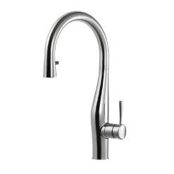 Houzer Vision Hidden Pull Down Kitchen Faucet with CeraDox Technology Polished Chrome, VISPD-869-PC
