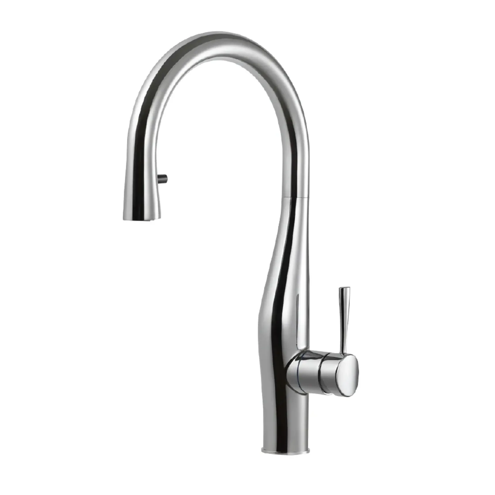 Houzer Vision Hidden Pull Down Kitchen Faucet with CeraDox Technology Polished Chrome, VISPD-869-PC