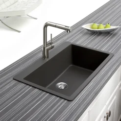 Houzer Vitale Pull Out Kitchen Faucet Brushed Nickel, VITPO-664-BN