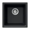 Houzer 16" Composite Granite Dual Mount Bar/Prep Sink, Black, E-100 MIDNITE