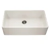 Houzer 36" Fireclay Single Bowl Farmhouse Kitchen Sink, Biscuit, Platus Series, PTG-3600 BQ